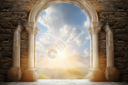 梦境般的天堂之门高清图片
