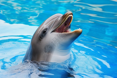 水族馆的海豚图片