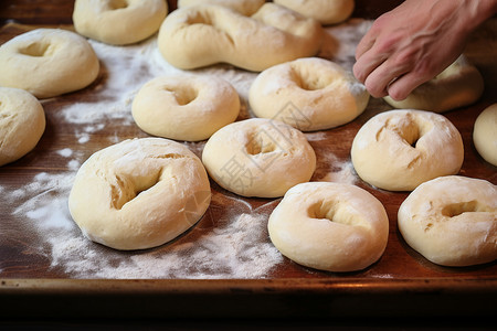 烘焙的手工面包美食高清图片素材
