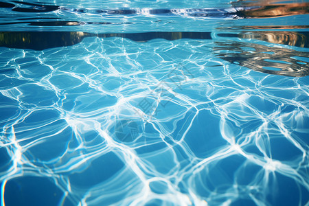 清澈池水的泳池背景图片