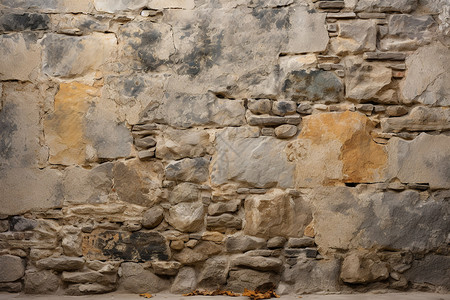 古老的石砖墙壁图片