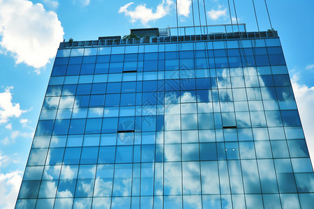 商务建筑玻璃墙图片
