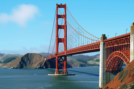 跨越大海的桥梁背景图片