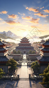 中式宫殿建筑图片