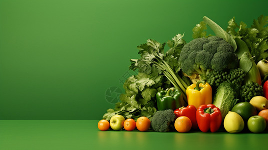 绿色水果蔬菜图片