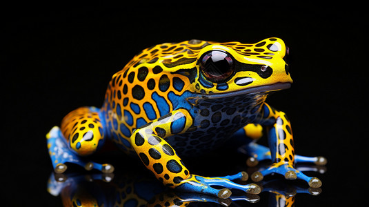 金黄的林蛙背景图片