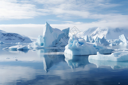 全球气温变暖环境污染导致的冰川融化现象背景