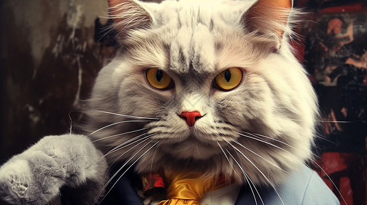 帅气的猫咪背景图片
