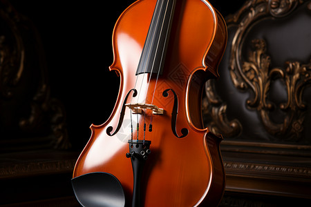 古色古香的小提琴背景图片