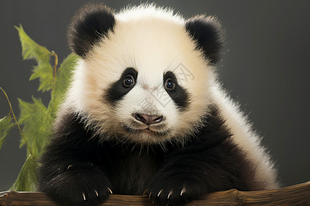 熊猫幼崽珍稀可爱的熊猫宝宝背景