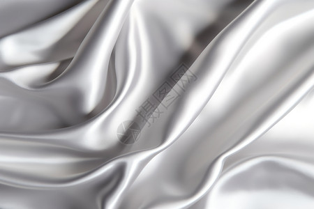 真丝布料银色丝绸布料背景