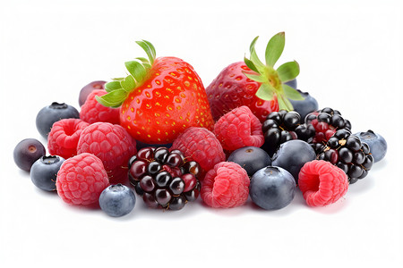 黑莓果夏季多汁的浆果背景