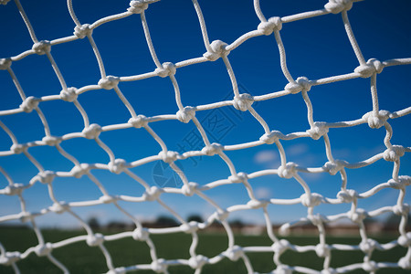 球网和足球球场上的网背景