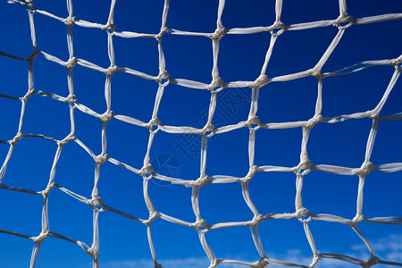 球网和足球白色网状防护背景