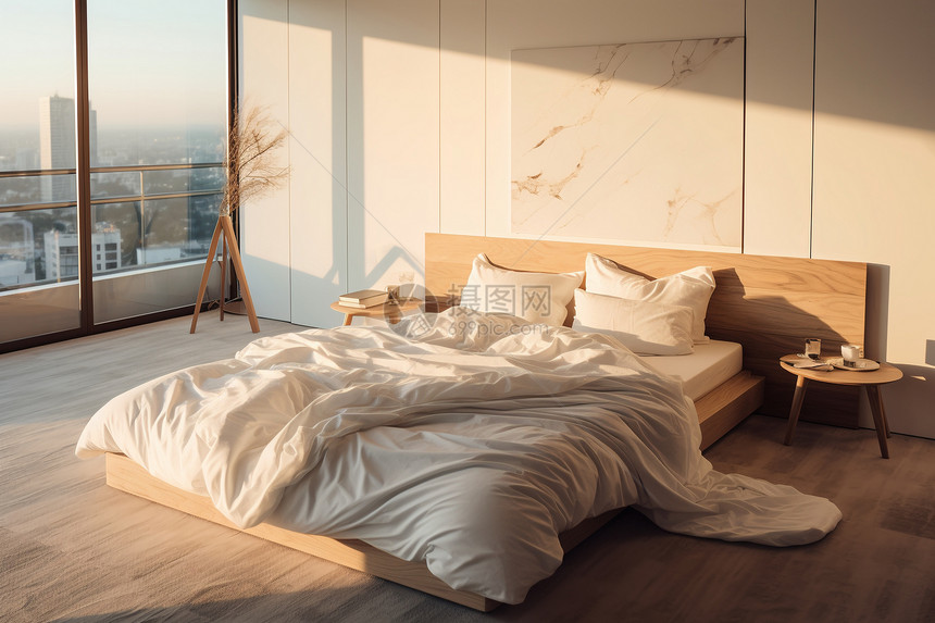现代舒适的卧室图片