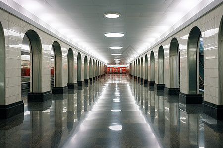 车站长廊图片