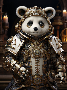 韩版服装嵌宝机械版熊猫设计图片
