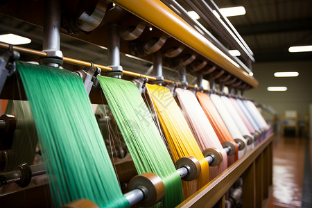 自动化的纺织业工厂背景图片