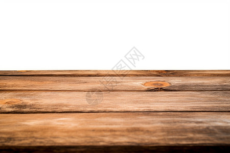 一张空荡荡的木桌图片