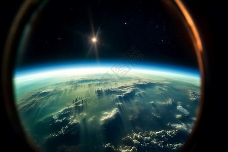 外太空下的地球图片