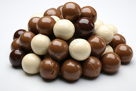 黑白巧克力黑白混搭的巧克力豆背景