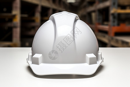 安全头盔白色的塑料头盔设计图片