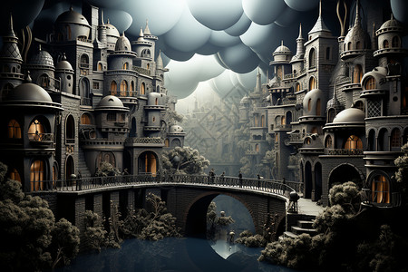 梦幻之桥背景图片