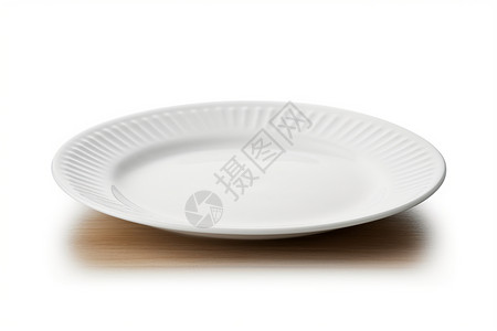 白色的简约餐盘图片