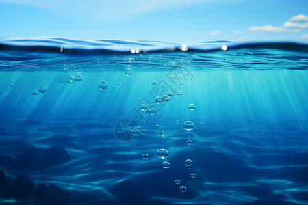海洋深处的水滴图片