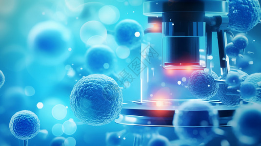 预防肿瘤显微镜下的细胞设计图片