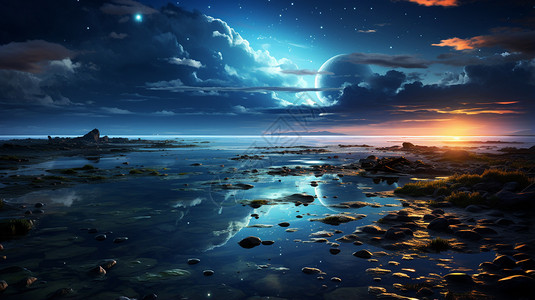 星河大海的美景图片