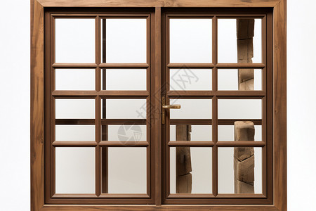 木质材料的窗户背景图片