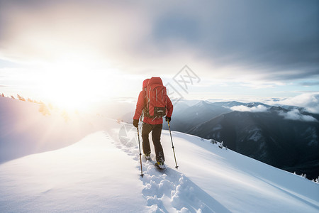 冰雪山巅的冒险图片