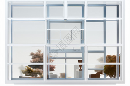 白色材料窗户背景图片