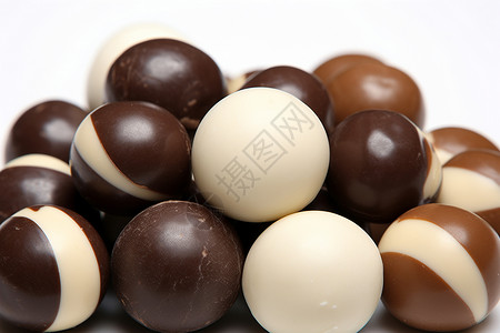 丝滑口感的巧克力豆背景图片
