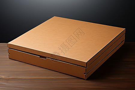 披萨盒包装样机打包外卖纸盒背景