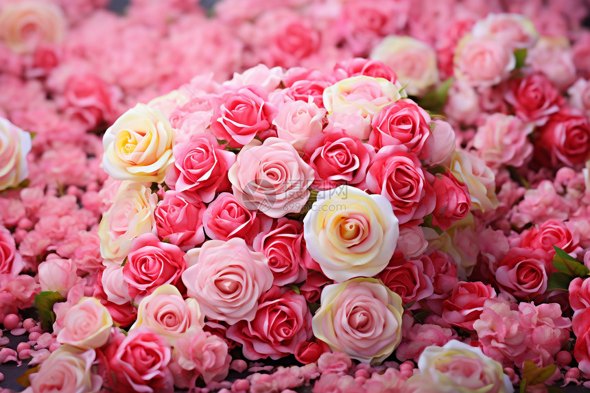粉色花朵的浪漫香气图片