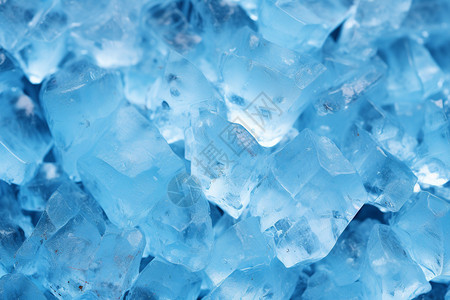 蓝色的冰块背景图片