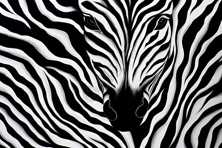 迷你动物园创意抽象斑马背景设计图片