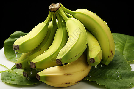 新鲜香蕉背景图片