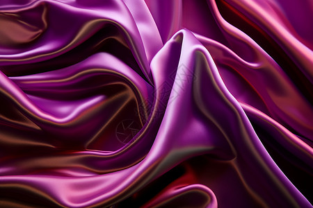 柔丝般光滑的紫色丝绸织物图片