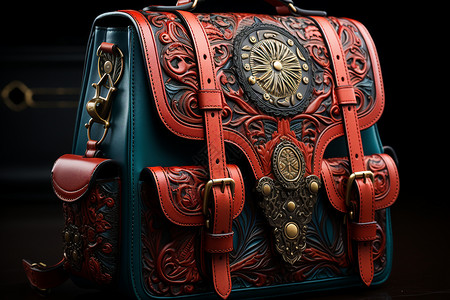 红色手提包背景图片