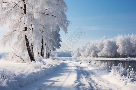 绝美的雪景图片