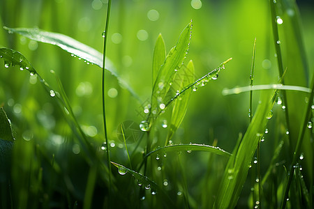 雨后的草地图片