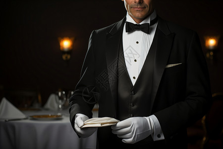 餐厅服务生餐厅服务员图片素材