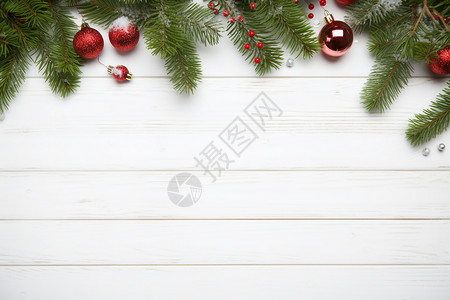 圣诞节装饰的枝干背景图片