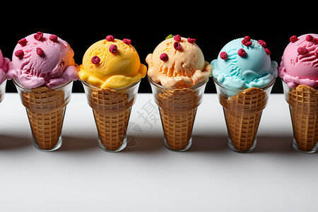 圆锥冰淇淋图片