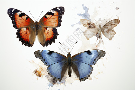 蝴蝶标本背景图片