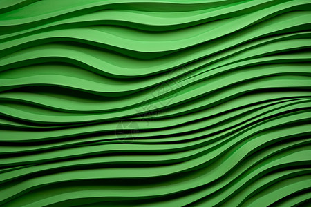 绿色的波浪图片