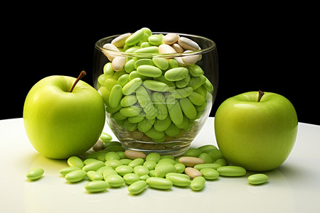 苹果和维生素图片